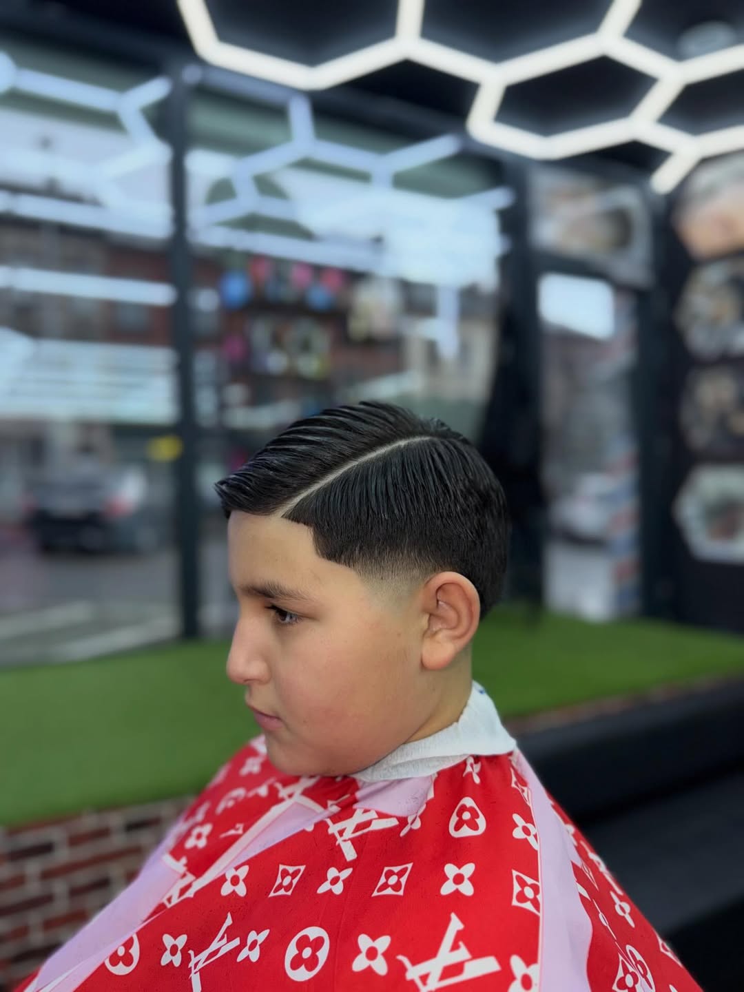 Après - dégradé net avec raie